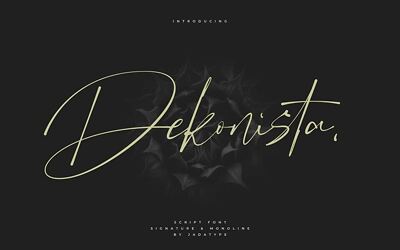 Dekonista Monoline Font
