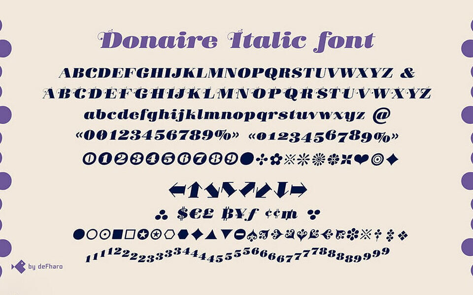 Donaire Italic Font