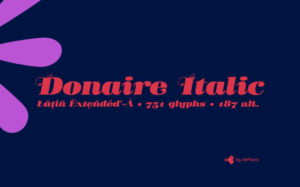 Donaire Italic Font