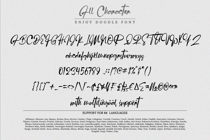 Enjoy Doodle Font
