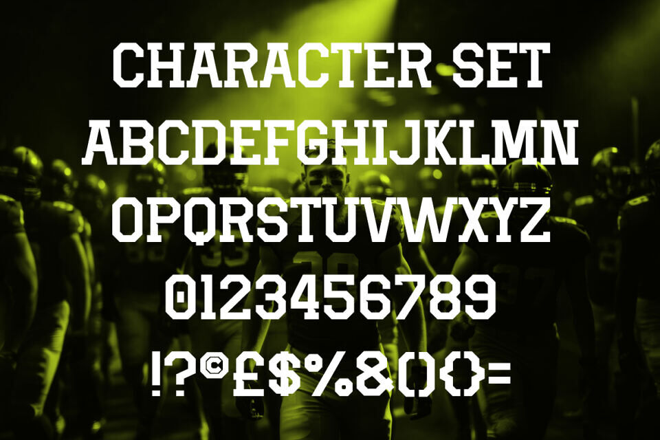 Fullback Force Font