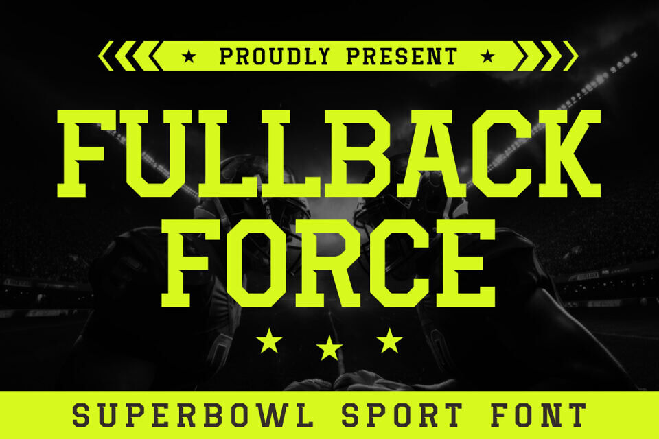 Fullback Force Font