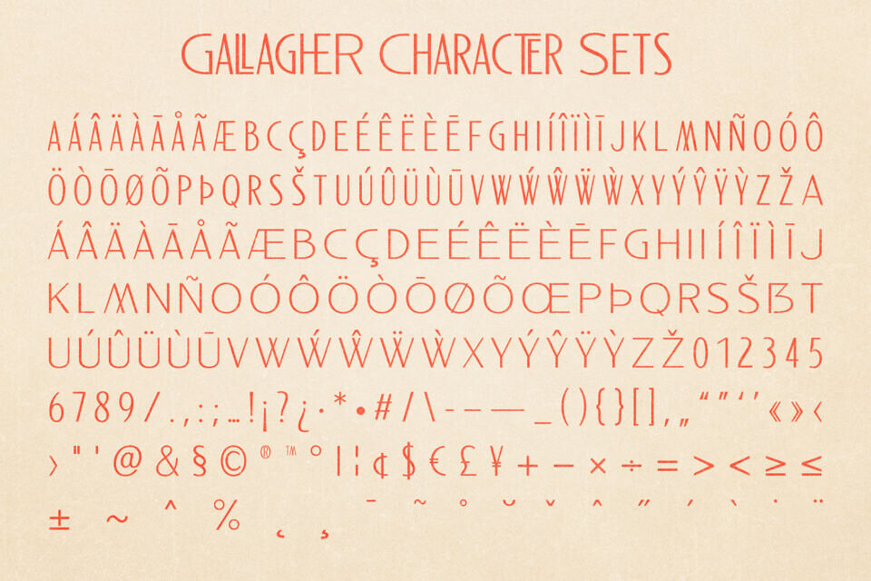 Gallagher Font