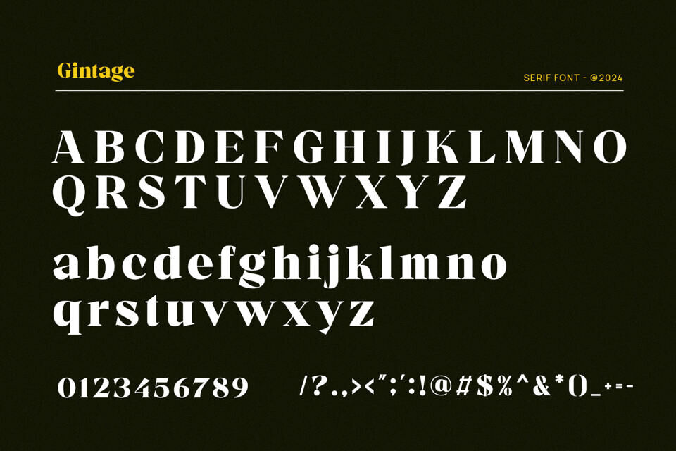 Gintage Font