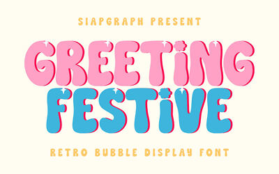Greeting Festive Font