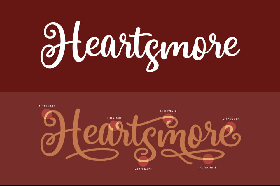 Heartsmore Font