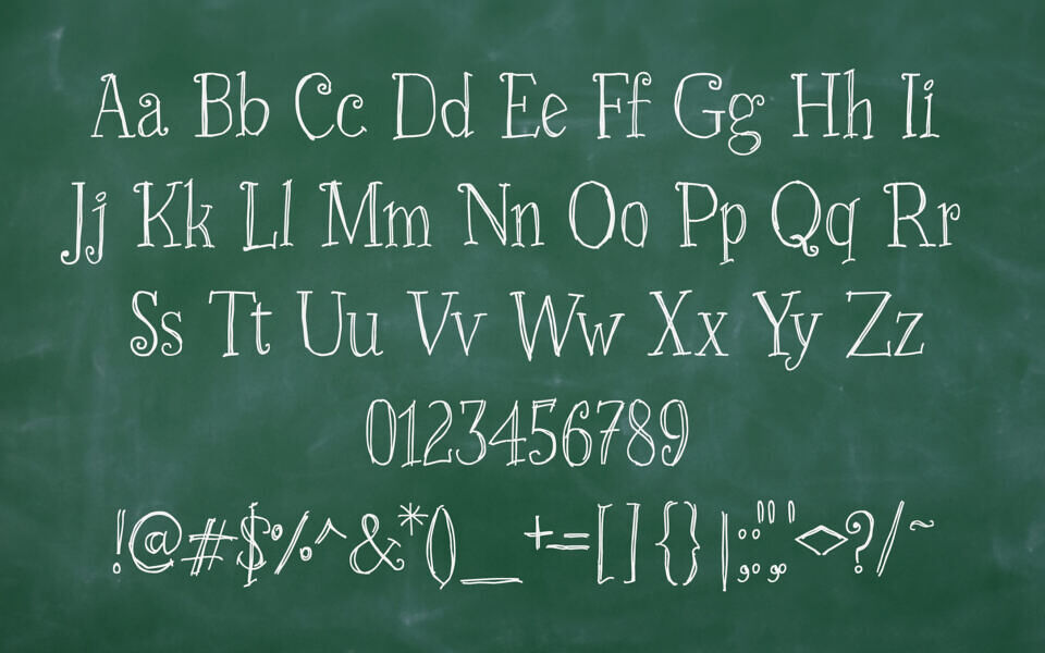 Just Skinny Font