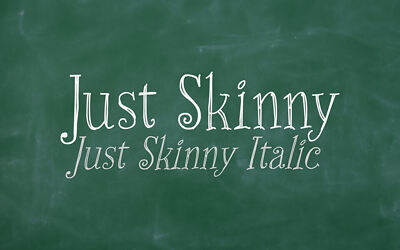 Just Skinny Font
