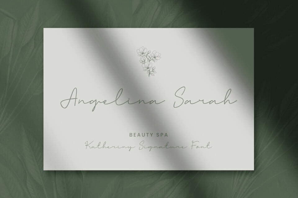 Katheriny Signature Font
