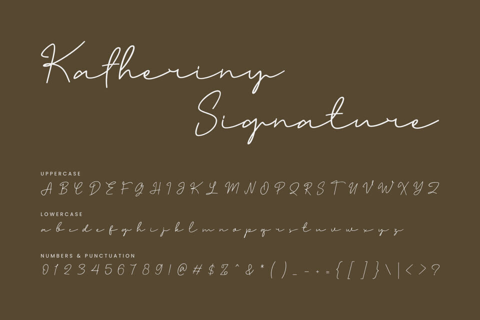 Katheriny Signature Font