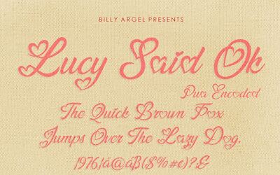 Lucy Said Ok Font