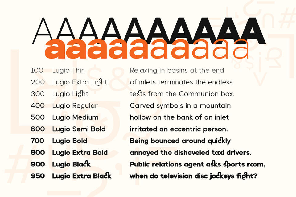 Lugio Sans Font