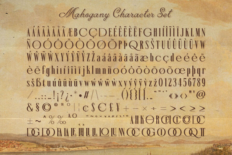 Mahogany Font