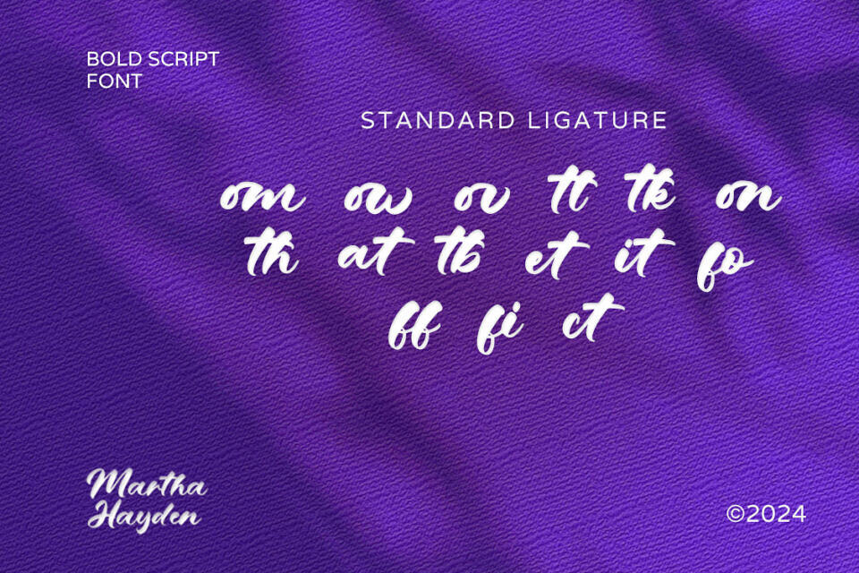 Martha Hayden Font