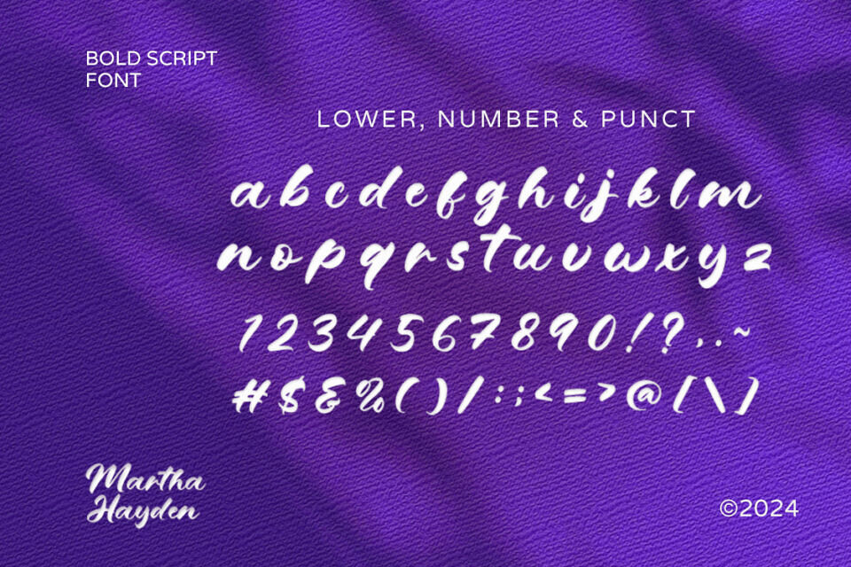 Martha Hayden Font