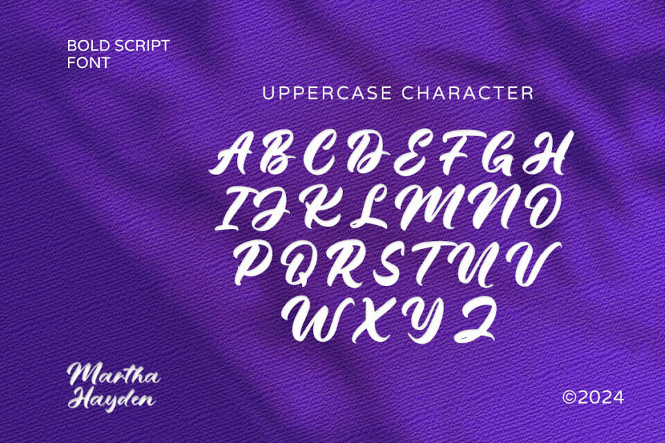 Martha Hayden Font