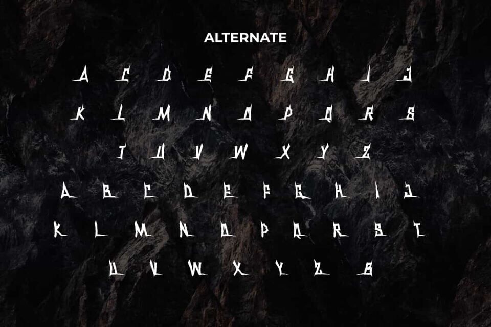 Metal Rocks Font