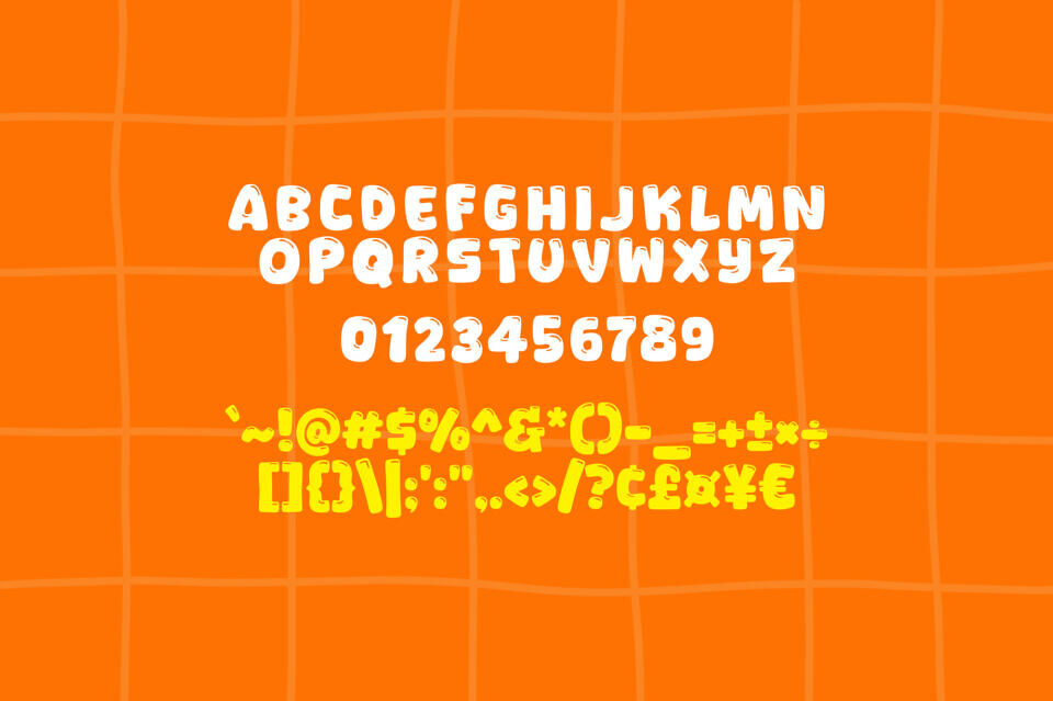 Orange Gummy Font