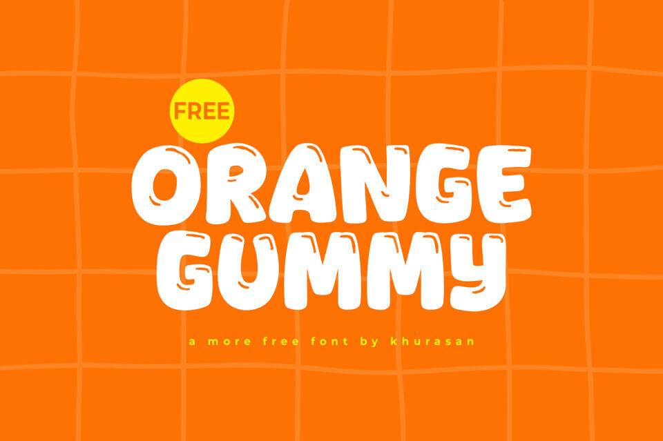 Orange Gummy Font