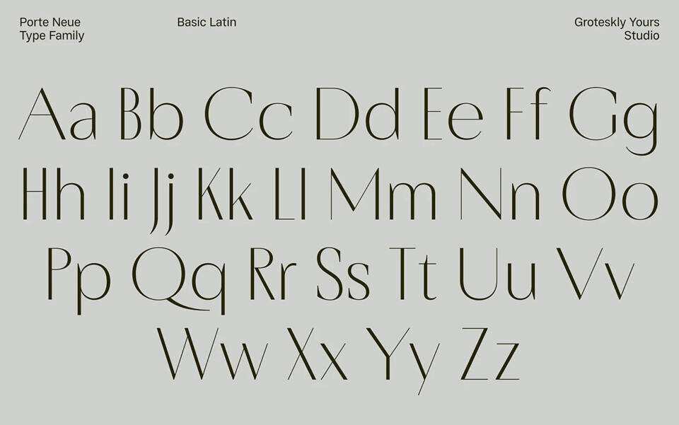 Porte Neue Font