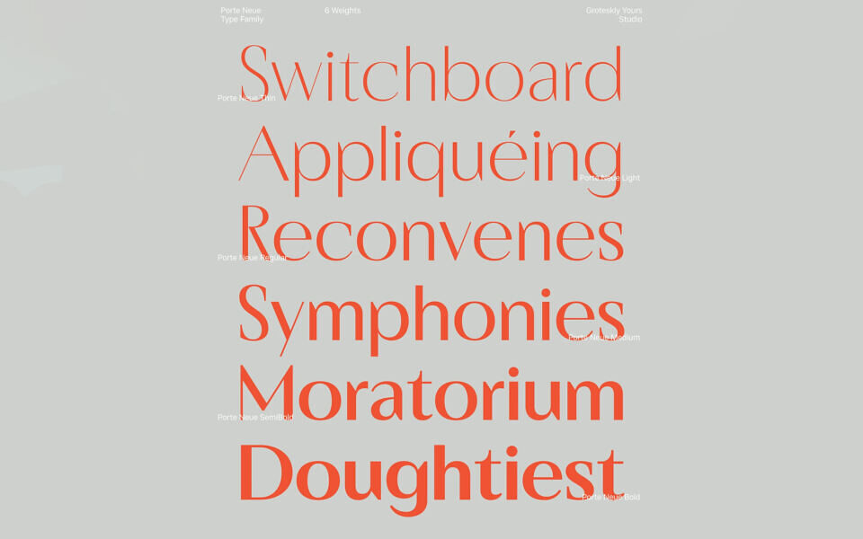Porte Neue Font