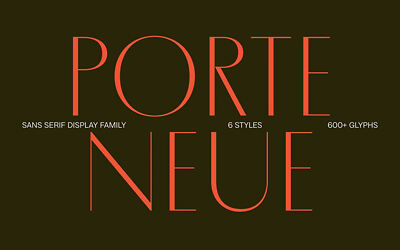 Porte Neue Font