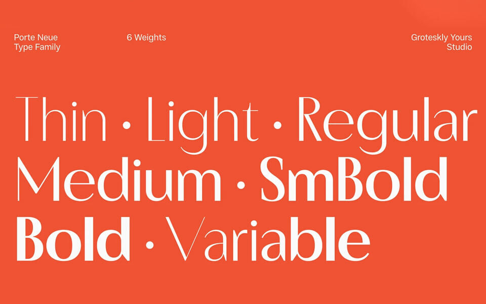 Porte Neue Font