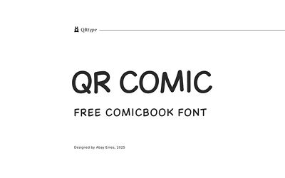 QR Comic Font