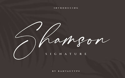 Shamson Signature Font