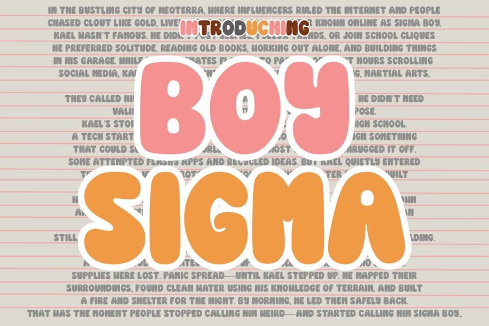 Sigma Boy Font