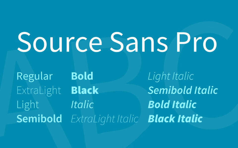 Source Sans Pro Font
