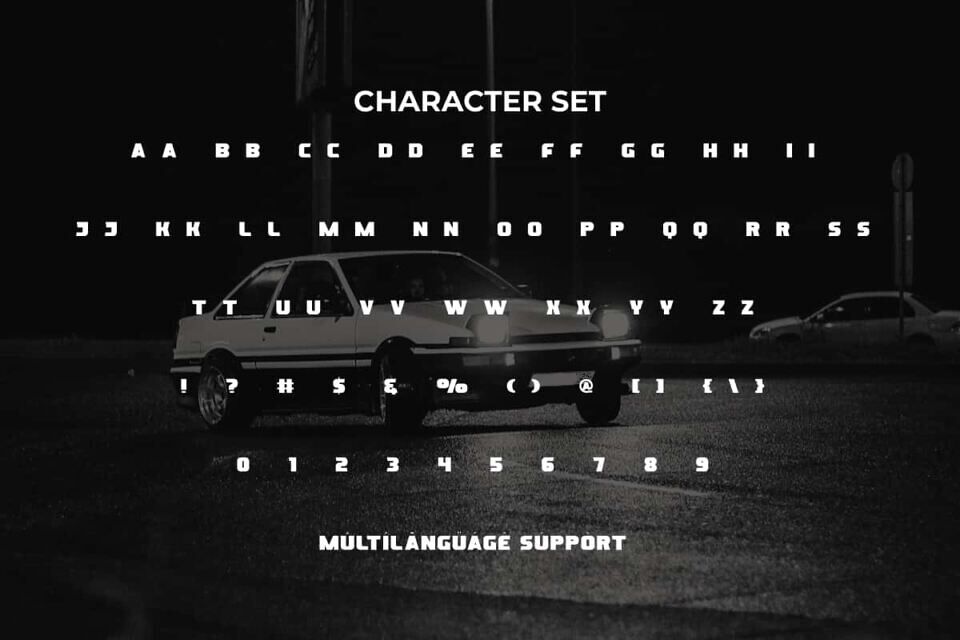 Special Drift Font