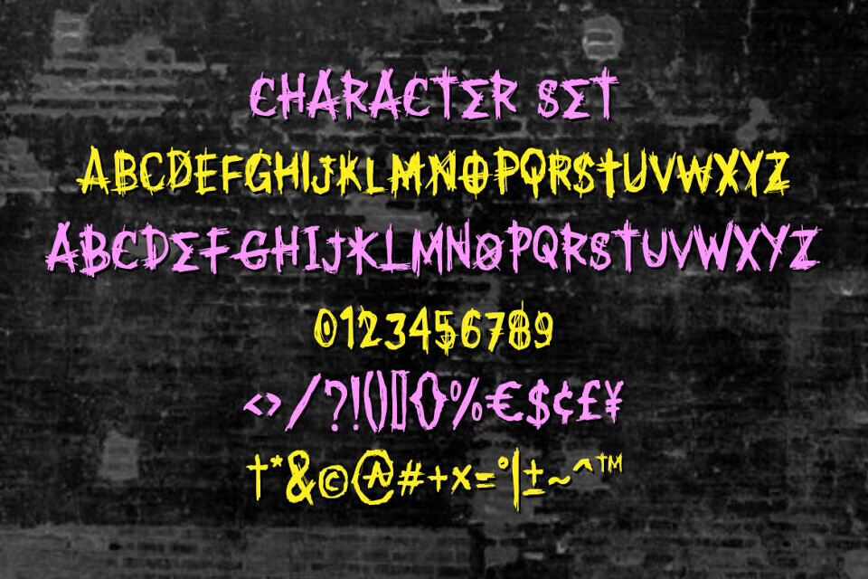 Spooky Punk Font