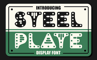Steel Plate Font