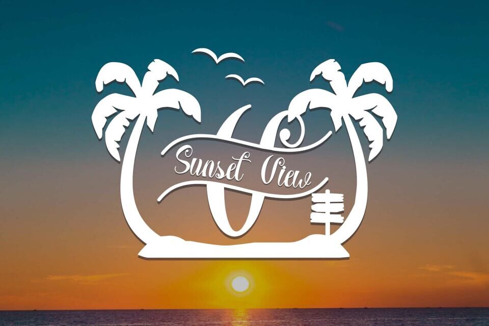 Summer Panorama Monogram Font