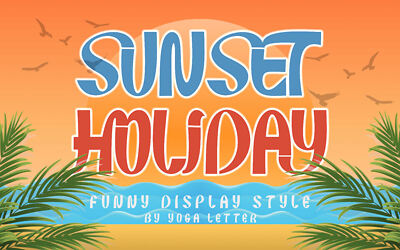 Sunset Holiday Font
