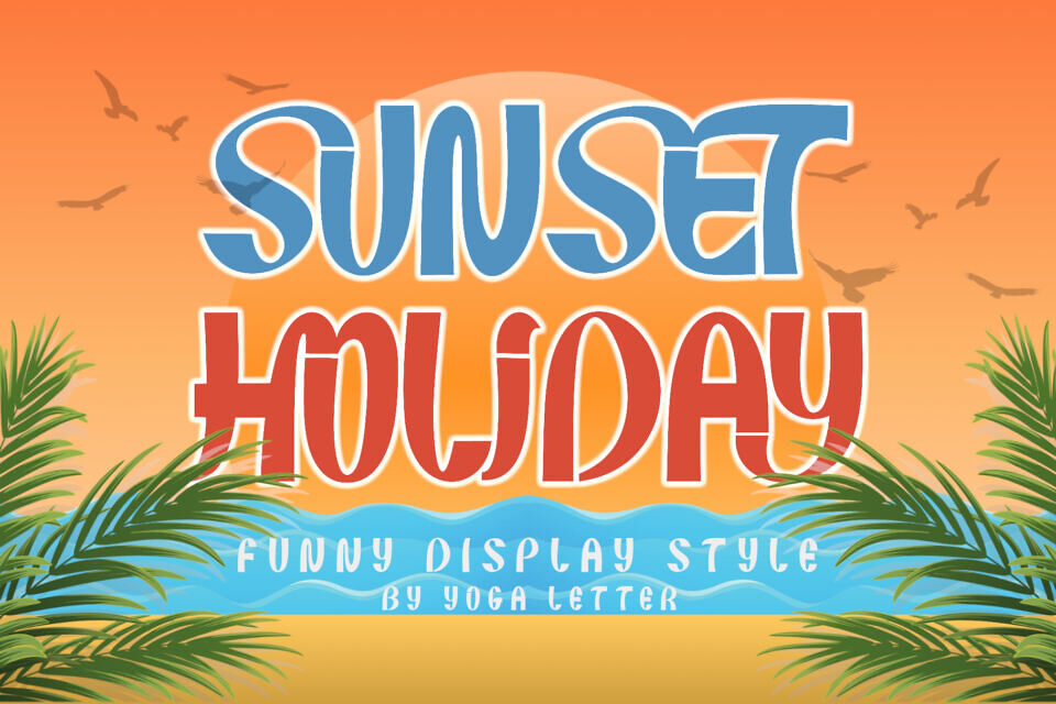 Sunset Holiday Font