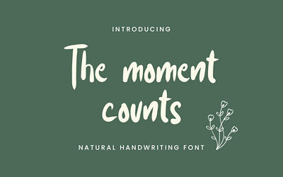 The Moment Counts Font