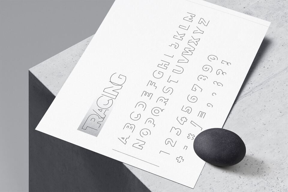 Tracing Font