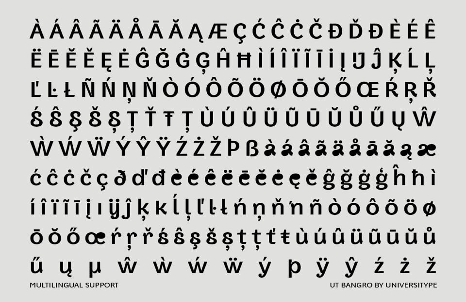 UT Bangro Font