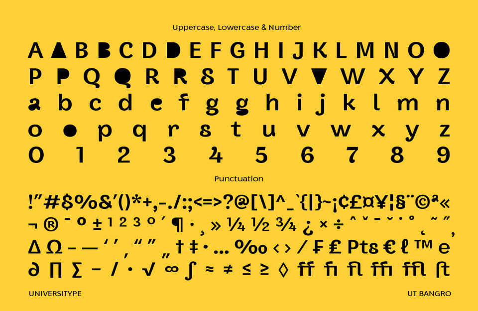 UT Bangro Font