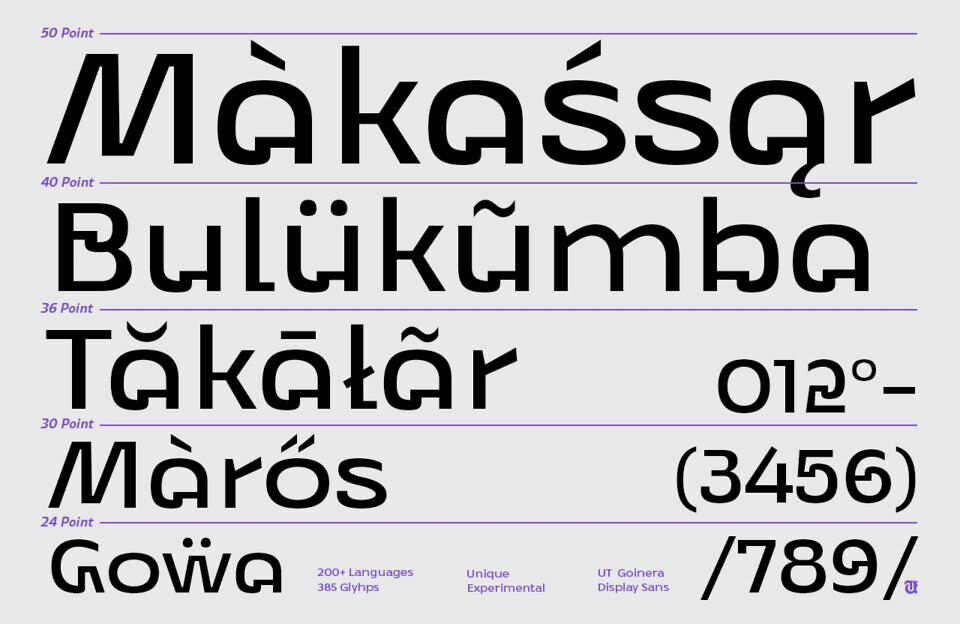 UT Goinera Font