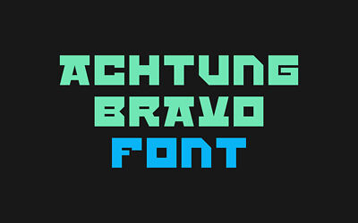 Achtung Bravo Font