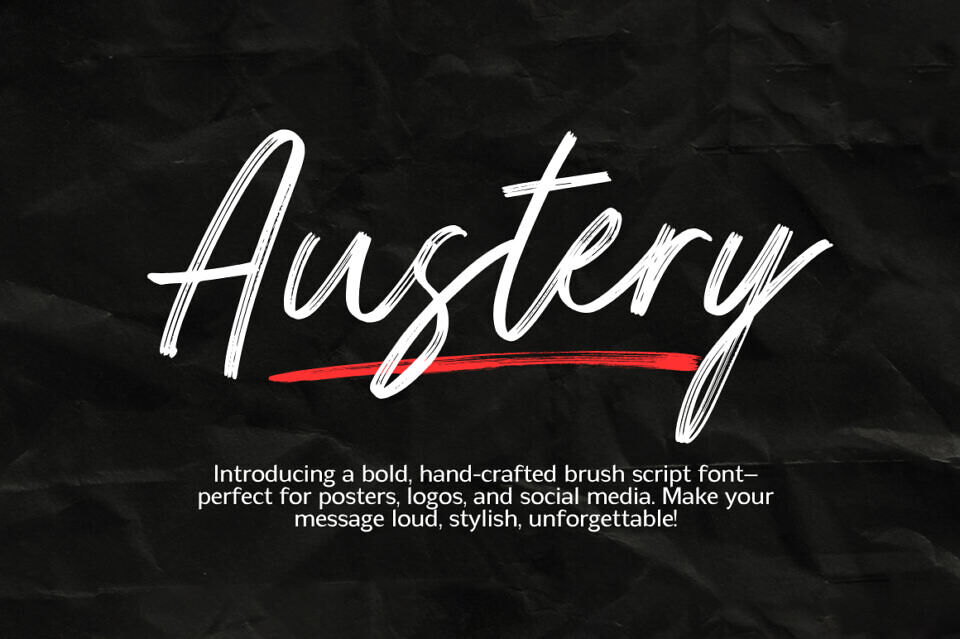 Austery Brush Font