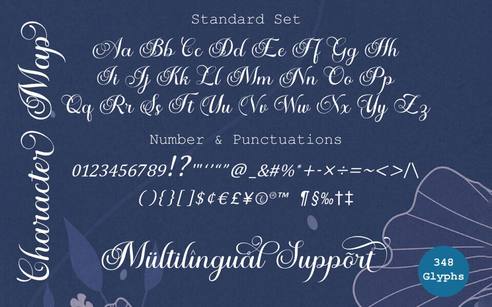 Autumn Flowers Font