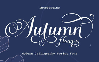 Autumn Flowers Font