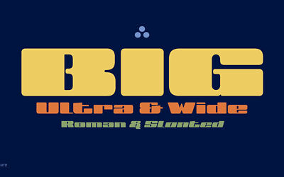 BIG Ultra Font