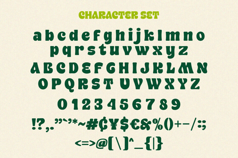 Bakso Menu Font