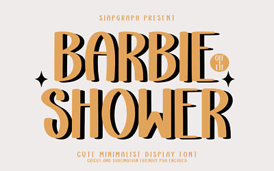 Barbie Shower Font