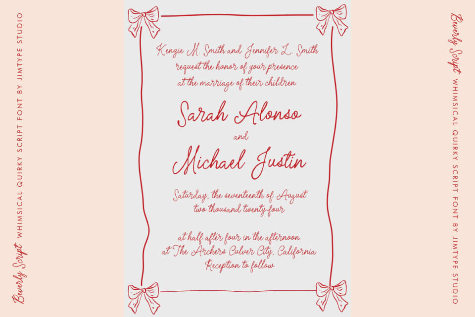 Beverly Script Font